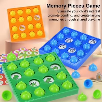 Kids Memory Pieces Game with 5 Double-sided Cards Interactive Memory Challenge Parent-Child Toddlers Educational Toy Boys Girls