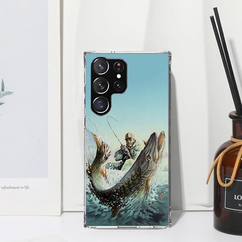 

Hunting Fishing Man Phone Case For Samsung Galaxy S26 S25 Edge S24 FE S23 S22 Ultra S21 Plus S20 + Art Fundas Back Cover Galaxy Samsung S24