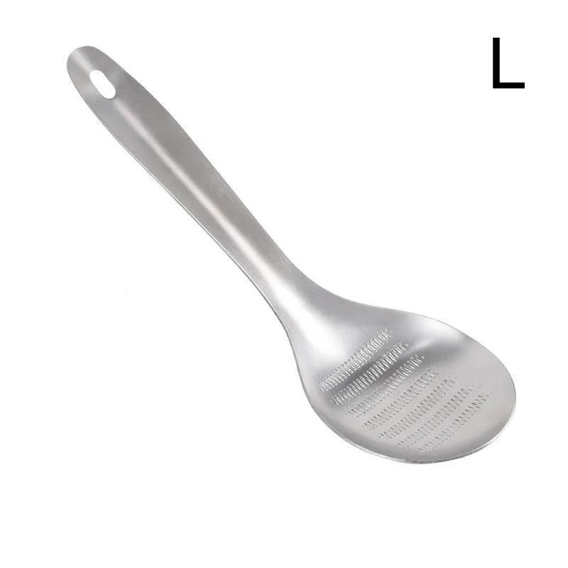 New! Hot Selling High Quality For Kitchen Stainless Steel Garlic Ginger Fruits Root Vegetable Grater Grinder Spoon