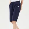 Skechers Basic Sports Series Printed Logo Solid Color Mid-Rise Quick-Dry Casual Shorts Women Shorts Dark-Blue P122W040-002Z
