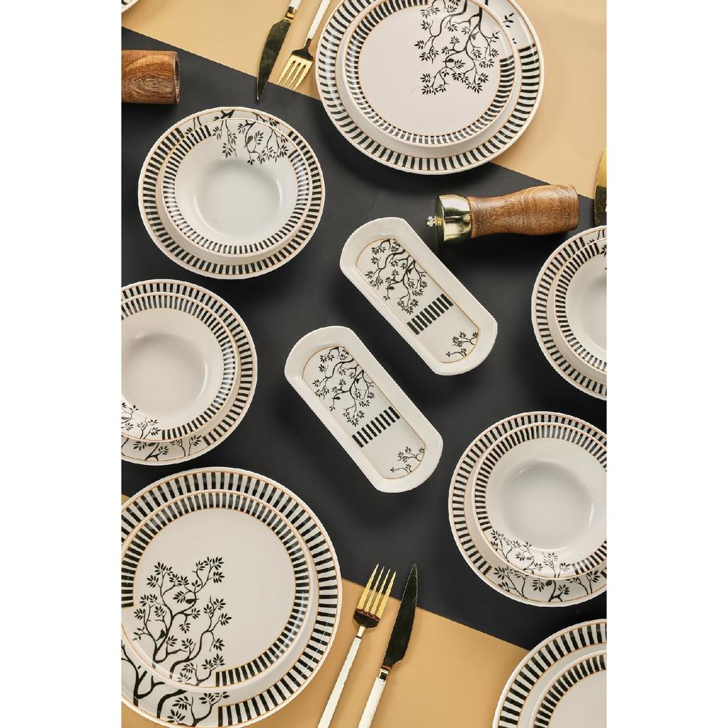 Natural Stone Energy 32 Piece Dinnerware And Breakfast Set For 6 People