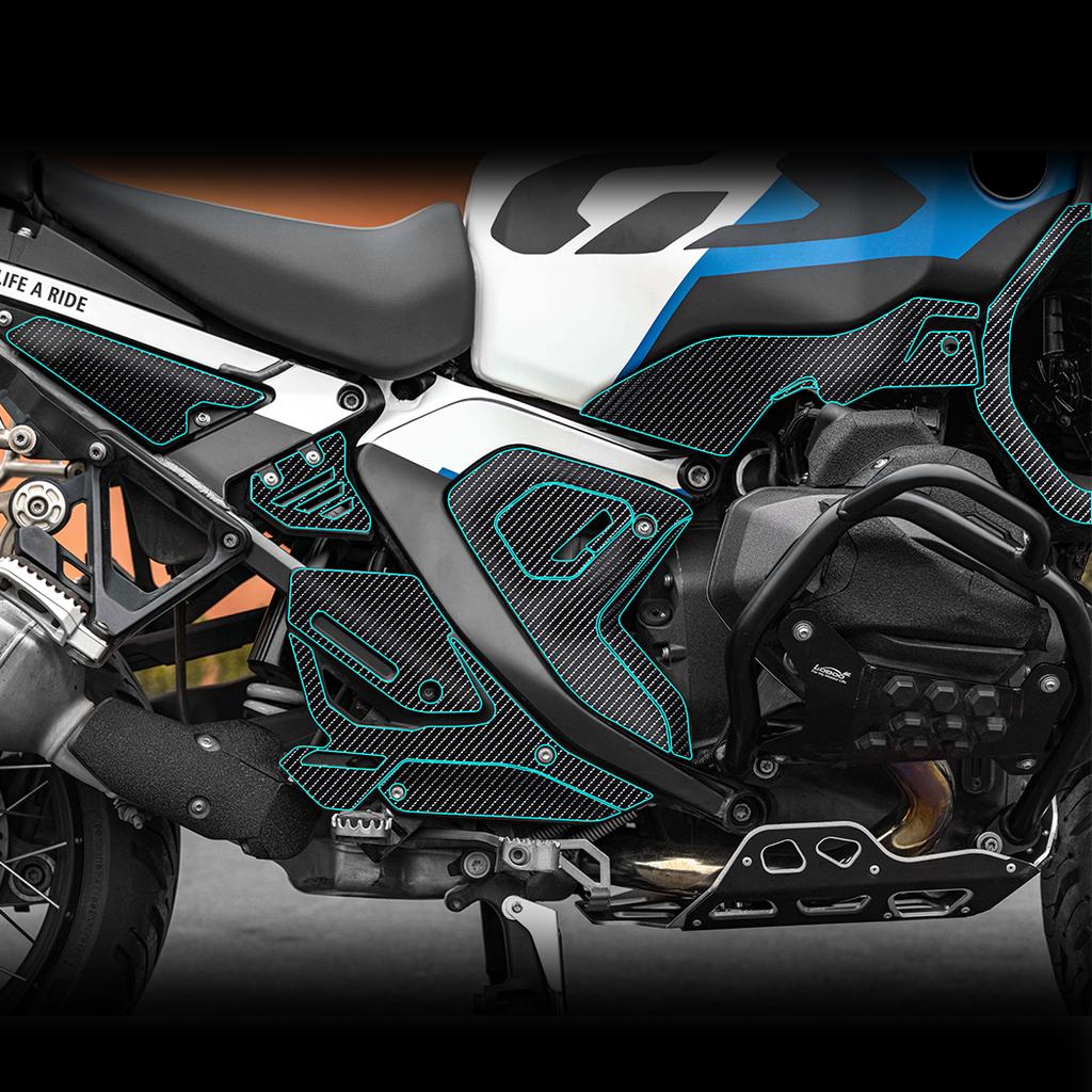 For 2025 BMW R 1300 GS ADV Thick Armor Film Tank Pad Full Body Decal Set - Anti-Scratch Shockproof Styling Motorcycle Accessorie