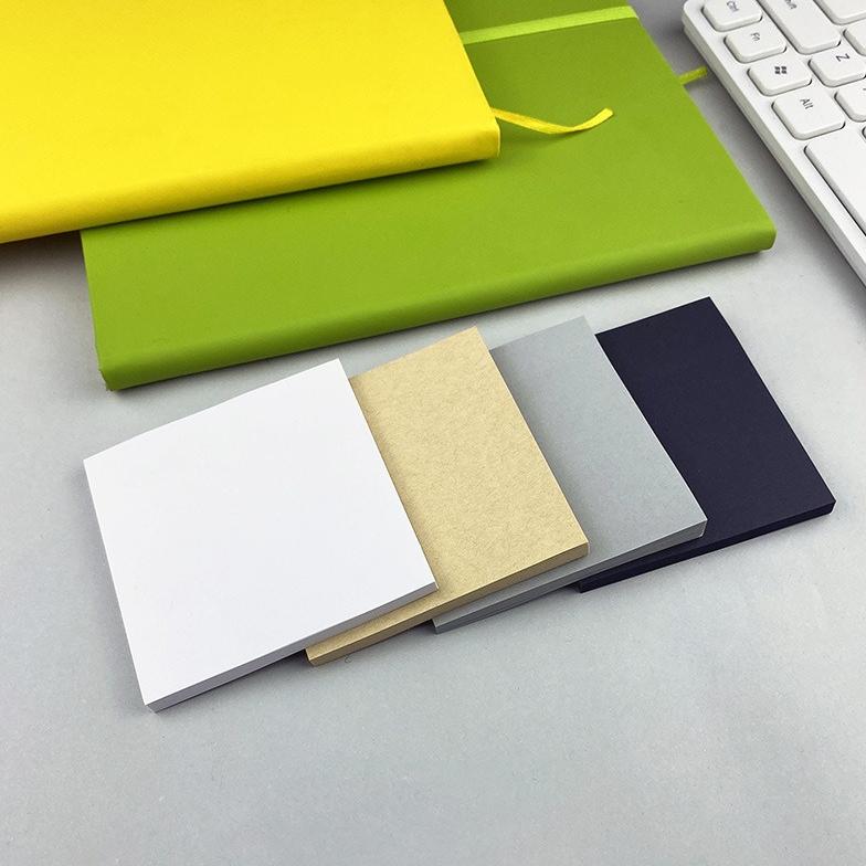 50 Sheets Blank Kraft Paper Posted It Memo Sticker Notepad Notes Pads Notebook School Office Stationery Posits Message Sticker
