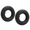 2PCS 3.50 4.00‑6 Tire with TR87 Bent Valve Stem Rubber for Wheelbarrows Go Kart ATV Snow Mowers Hand Trucks