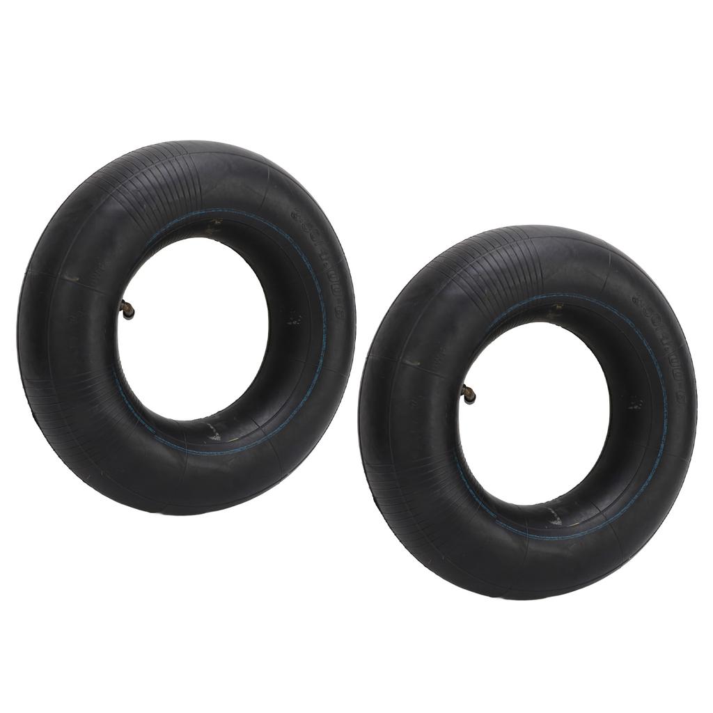 2PCS 3.50 4.00‑6 Tire with TR87 Bent Valve Stem Rubber for Wheelbarrows Go Kart ATV Snow Mowers Hand Trucks