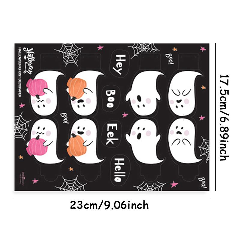 Halloween Cute Ghost Lollipop Creative Vertical Stand Halloween Favorite DIY Decoration Suitable for Halloween Cuisine