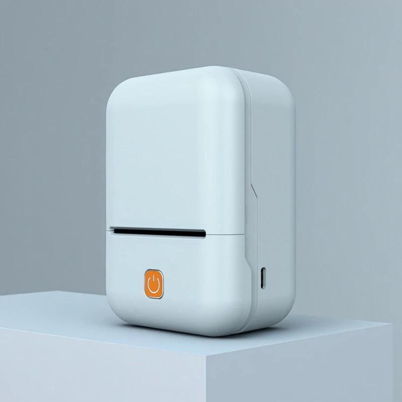 Label Paper Printer Mini Portable Label Thermal Printer Educational Supplies Name Sticker Printer for Student Title Error Note