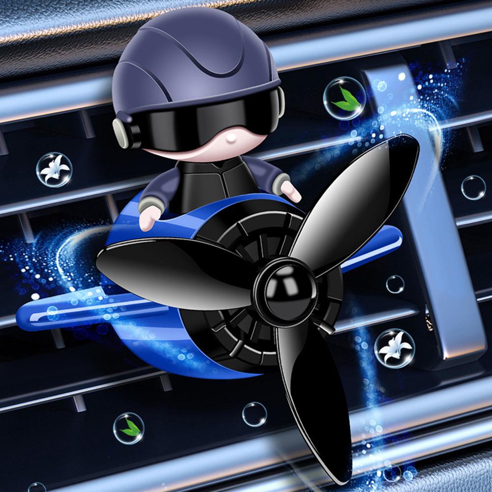 Mini Pilot Air Outlet Freshener Long Lasting Scents Vent Perfume Diffuser Rotating Propeller Fragrance Car Interior Decoration