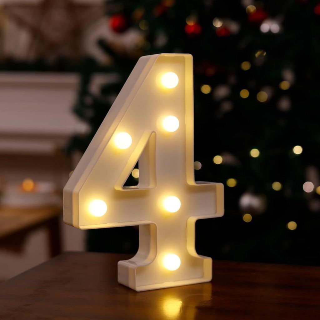 LED Letter & Number Lights: Multicolor Decorations for Birthdays, Proposals, Weddings, and Parties
