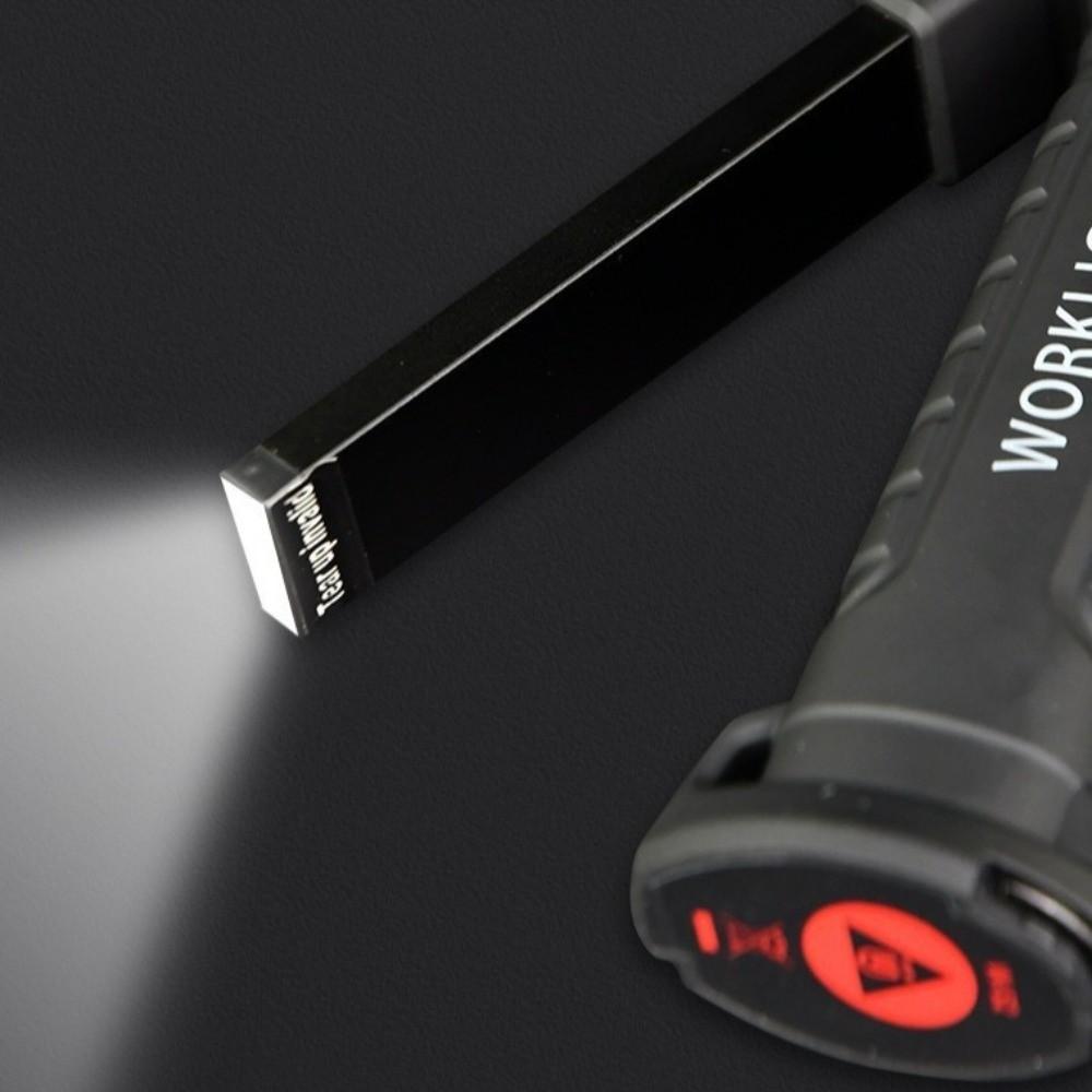 Dimmable LED Flashlight USB Rechargeable Inspection Lamp with Magnetic Hook COB LED Work Light BBQ