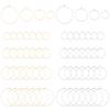304 Stainless Steel Wine Glass Charms Rings Hoop Earring Findings DIY Material for Basketball Wives Hoop Earrings Golden & Stainless Steel Color