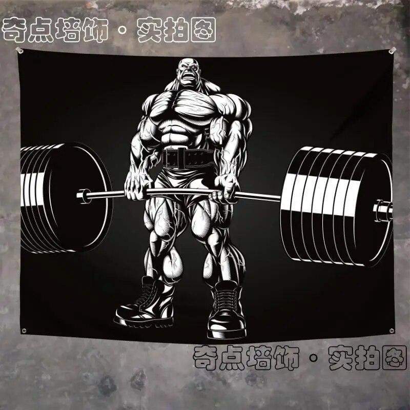 Орангутанг носорог животное фитнес гобелен настенный мачо фон ткань гостиная кровать — фото 9