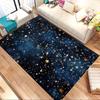 Stars Night Crystal Velvet Office chair mat Area Rug - Non-Slip, Floor Mat, Office Desk Chair Rugs,Christmas Gift-1106102