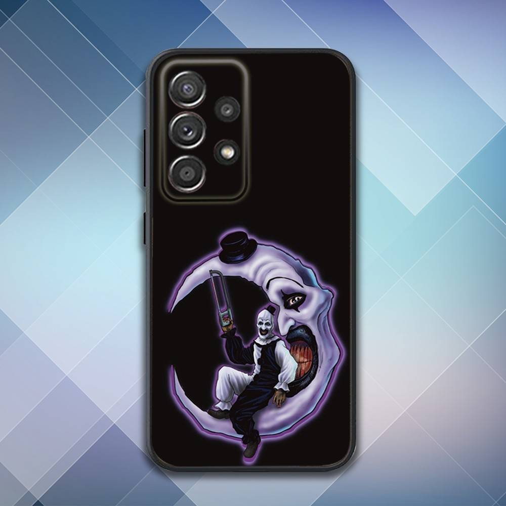 Art the C-Clown Horror Phone Case For Samsung S25,S24,S21,S22,S23,S30,Ultra,S20,Plus,Fe,Lite,Note,10,9,5G Black Cover