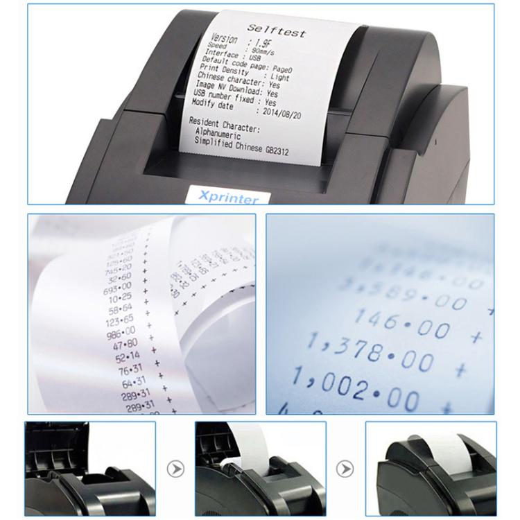 Xprinter XP-58IIIK 58mm Thermal Receipt Printer