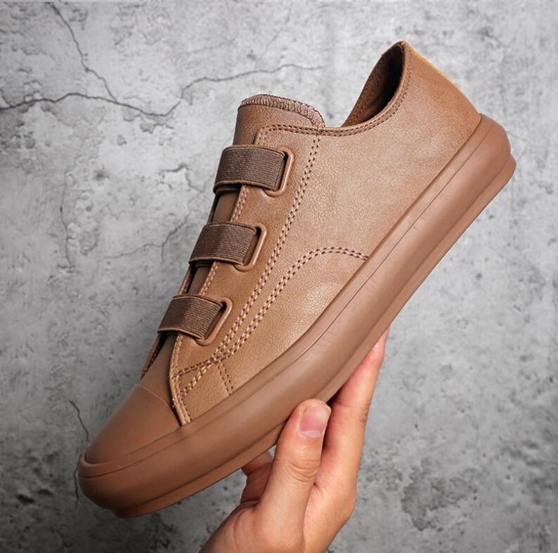 PU Leather Casual Shoes Men Sneakers Fashion Men White Shoes Cool Street Young Man Footwear Male Sneakers