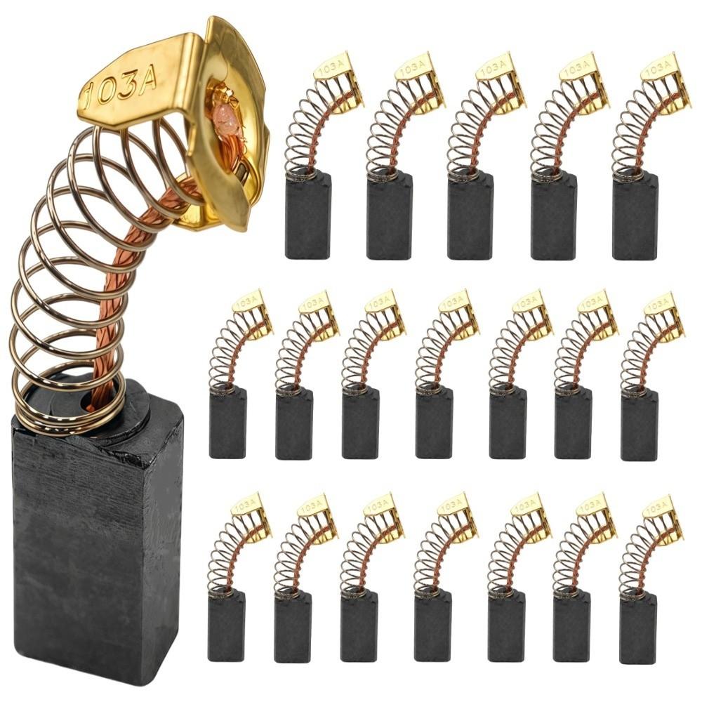 20pcs 6x10x17mm Size Motor Carbon Brush High Conductivity Electric Motor Brush For Electric Motors