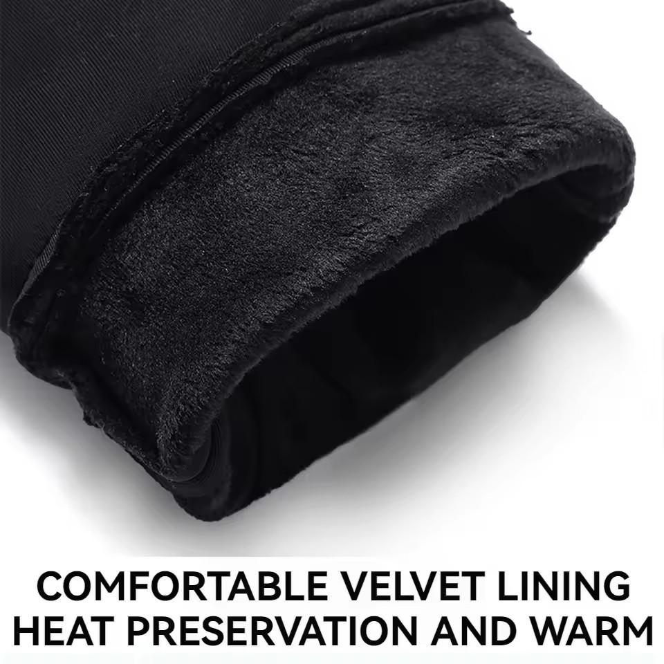 Waterproof Riding Full Finger Gloves for Men Outdoor Motorcycle Riding Touch Screen Anti Slip Gloves Winter Warm Thick Accessory