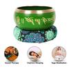 IBA Indianbeautifulart Tibetan Singing Bowl Musical Instrument For Meditation W Stick & Cushion