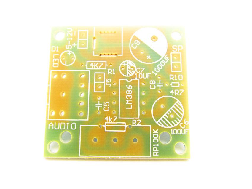 LM386 Micro Mini Power Amplifier Board 3-12V, Low Power Consumption, Superior to TDA2030, Finished Product