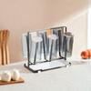 Anti-slip Bottom Glass Cup Stand Stainless Steel Cup Drying Rack Tea Cup Storage Shelf  Kitchen