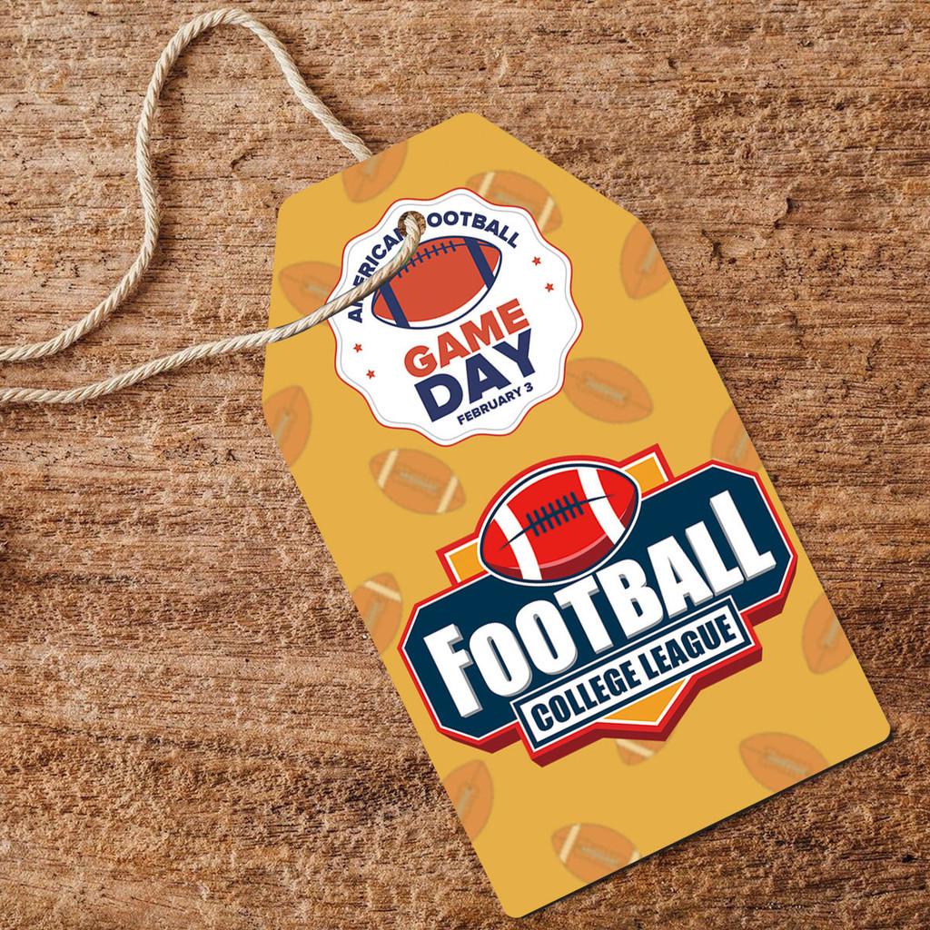 Paper Themed Rugby Hang Tag Party Decorations For Event Setup