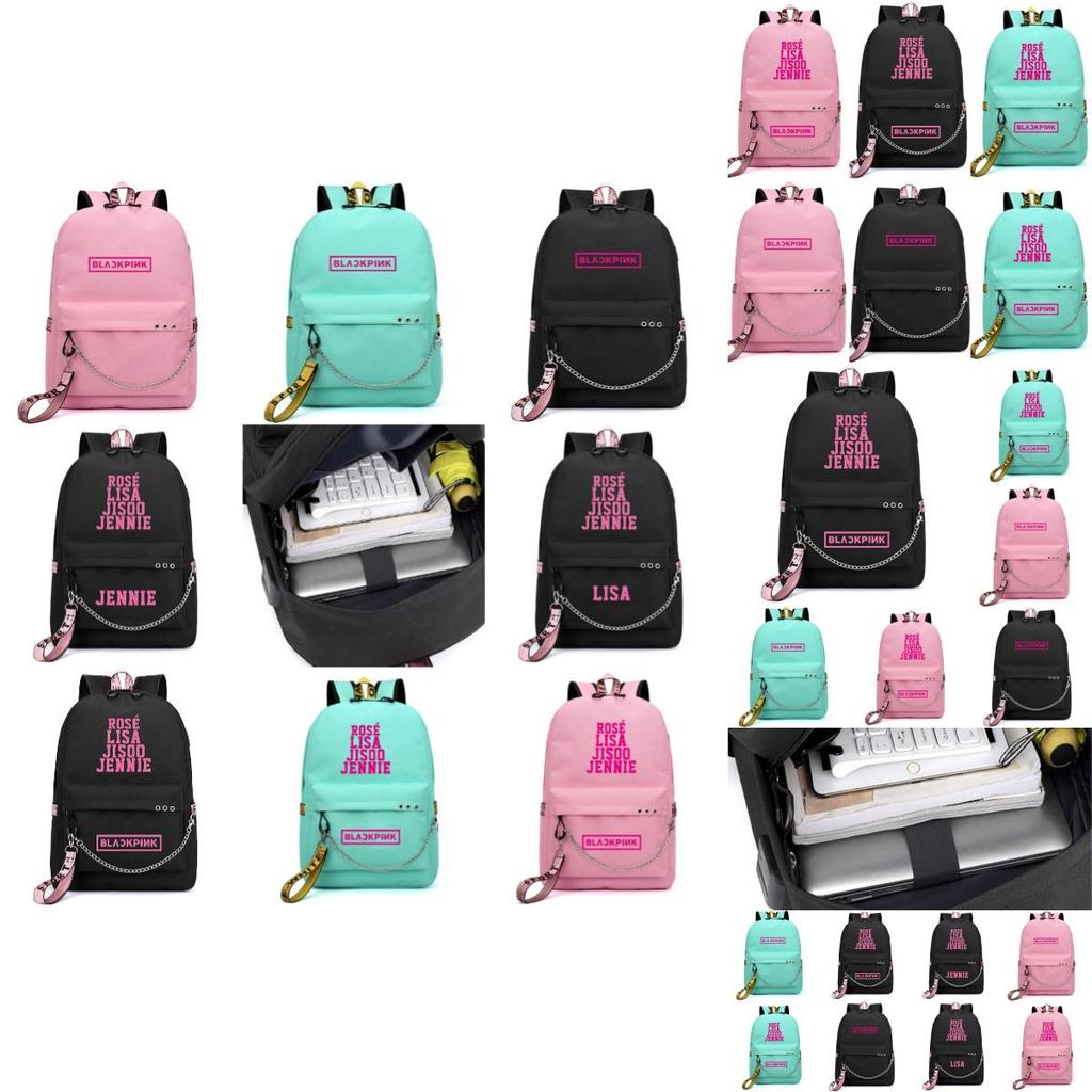 Stylish And Durable Blackpink-inspired Backpack For Students