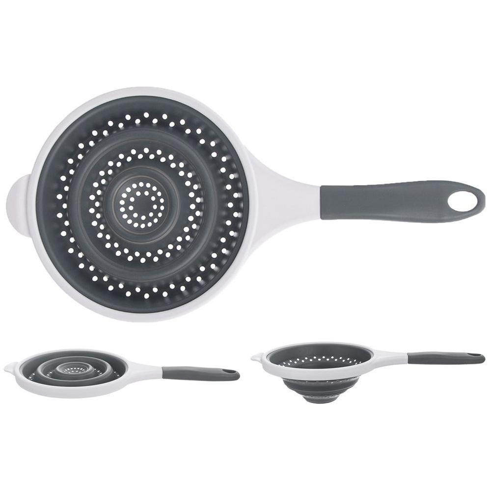 Collapsible Silicone Kitchen Colander KEMP Orion 25.5cm