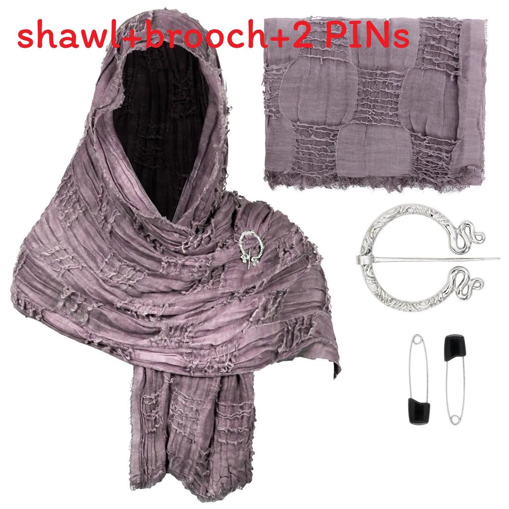 Cotton Linen Shawl With Geometric Pattern And Fringe For Casual Summer Wear