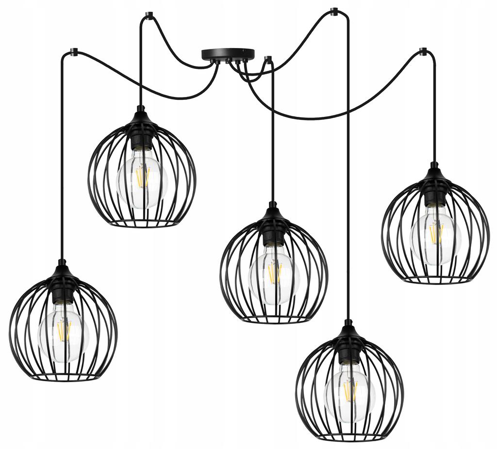 MODERN SPIDER HANGING LAMP, WIRE CEILING