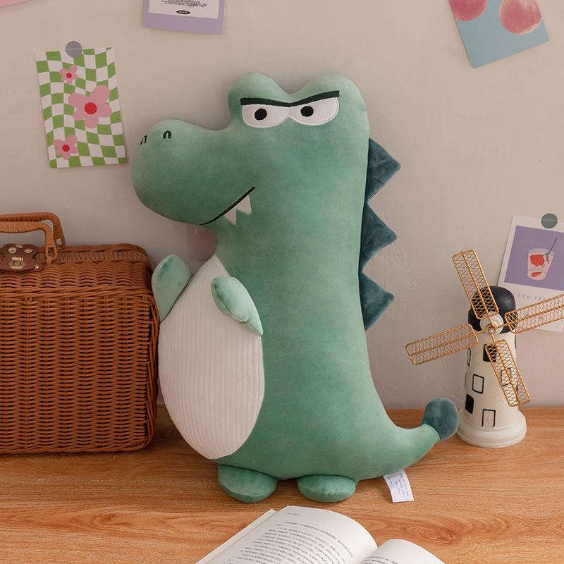 Cartoon Soft Crocodile Penguin Pillow Plush Toy Sofa Ornaments Cute Pink Pig Black Cat Doll Girl