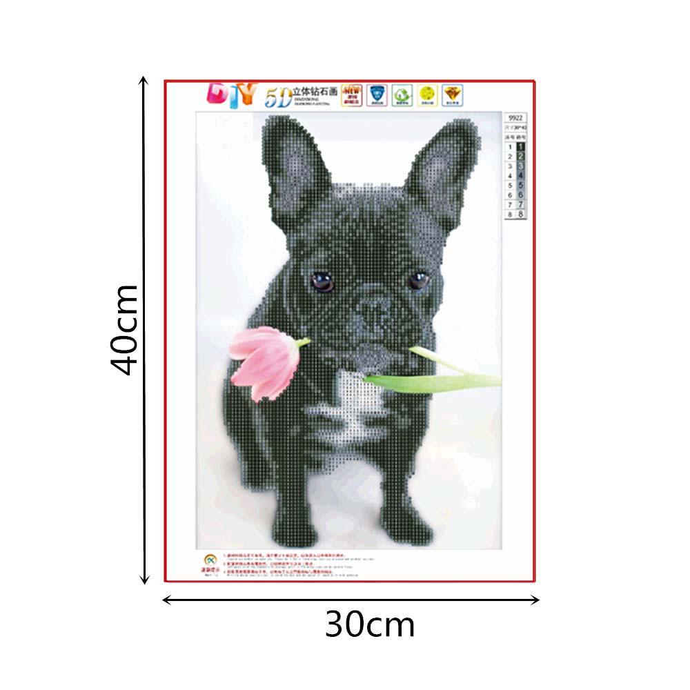 Dog DIY Full Rhinestone Diamond Embroidery Painting Pictures Home Decoration