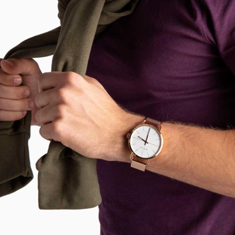 Calvin Klein Ck Quartz Transcend Series Watch Quartz Movement Stainless Steel Strap Silver Dial Men watches K7B21626