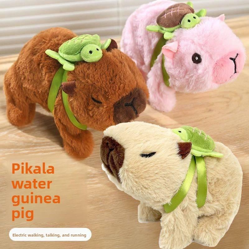 Toy Plush Capybara With Capable Of Sound And Walking Design Kids Gift Birthday