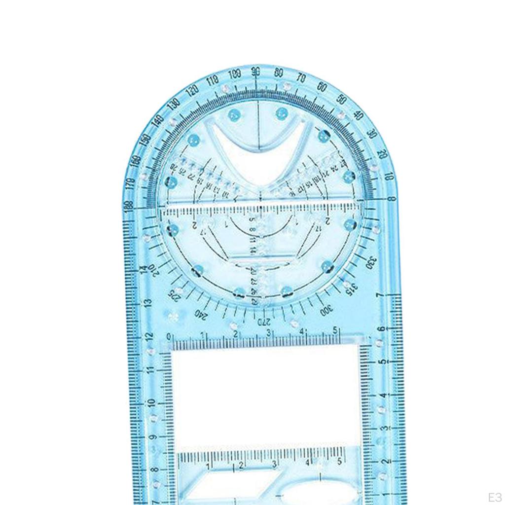 Creative Geometric Ruler Set for Art and Design