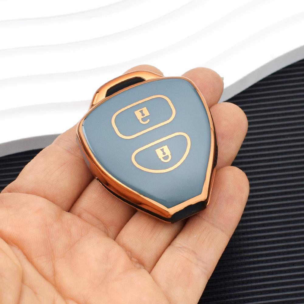 2 Buttons TPU Car Key Case Cover For Toyota Camry Reiz Yaris Vitz Vios Rav4 Ractis Auris HiLux Corolla Fortuner Prado Verso