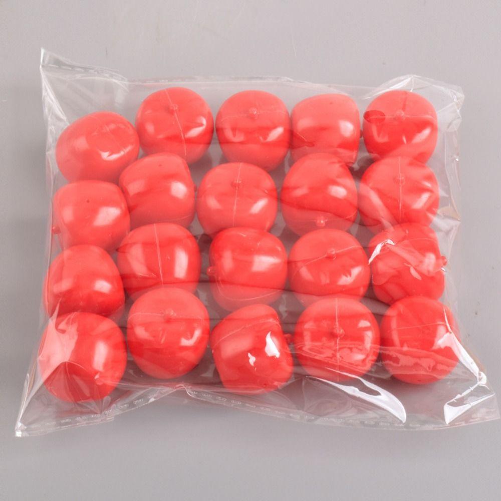 20pcs Lifelike Artificial Fruits Model Strawberry Simulation Kitchen Toy Children/Kids