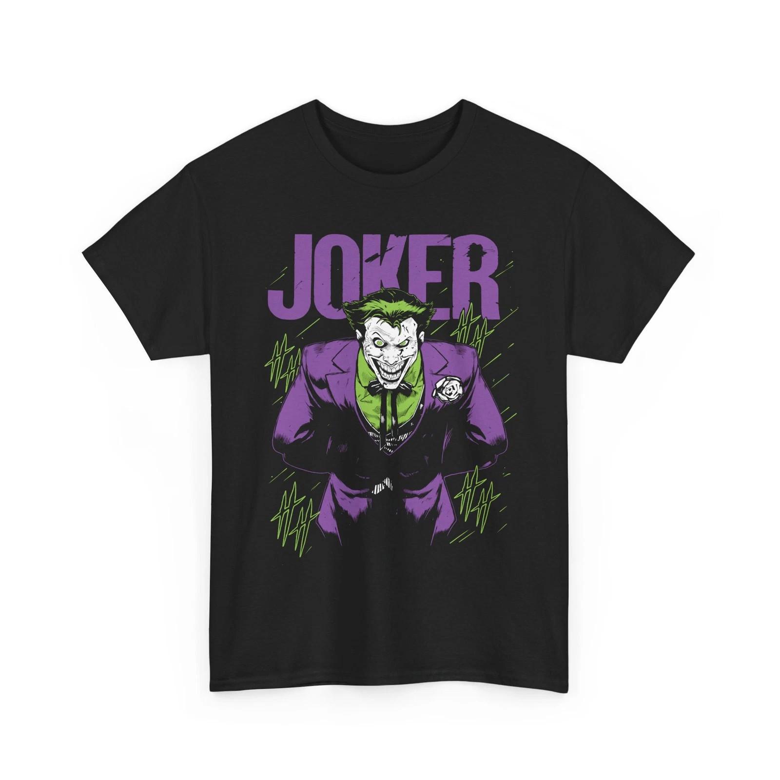 Batman Joker Kanji Cover T-Shirt, Unisex Tee, DC Comics Gift S