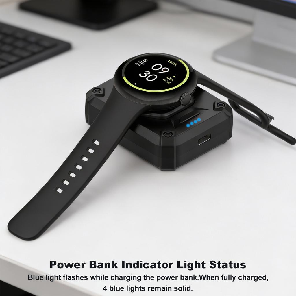 Portable Charging Stand Station Dock Replacement Accessories with Cable Charging Dock for Google Pixel Watch 3 & 2
