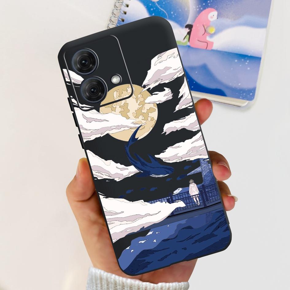 For Motorola Moto G84 G54 5G Case Fashion Flower Butterfly Shockproof Silicone Soft Slim Back Cover For Motorola Moto G14 Bumper
