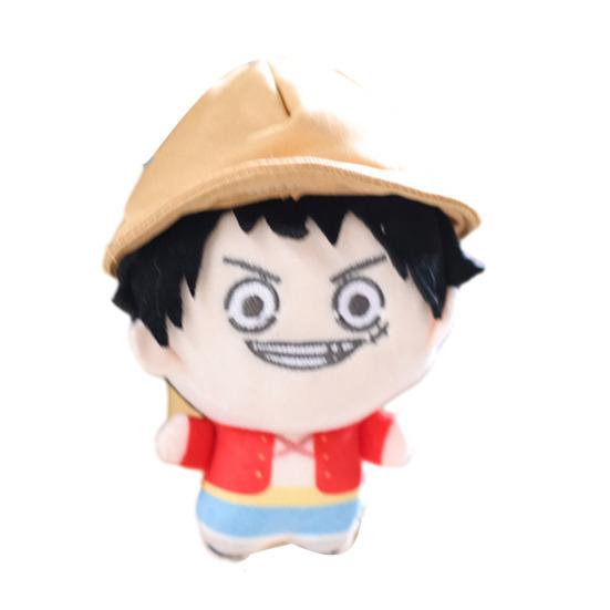 Yousheng Cute Anime Character Plush Keychain, Soft Cartoon Reindeer Stuffed Animal Pendant, Straw Hat Crew Inspired Key Ring for Bag Backpack, Gift