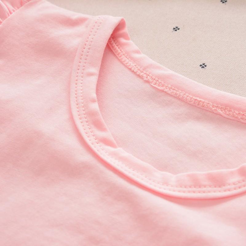 Baby Girl Clothes Set Cartoon Printing T-shirt Floral Bow Shorts Baby Clothes Set