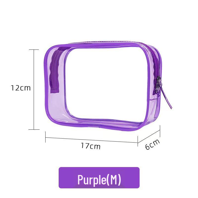 PVC Transparent Travel Cosmetic Bag - Large Capacity, Waterproof, Portable Storage with High-End Feel