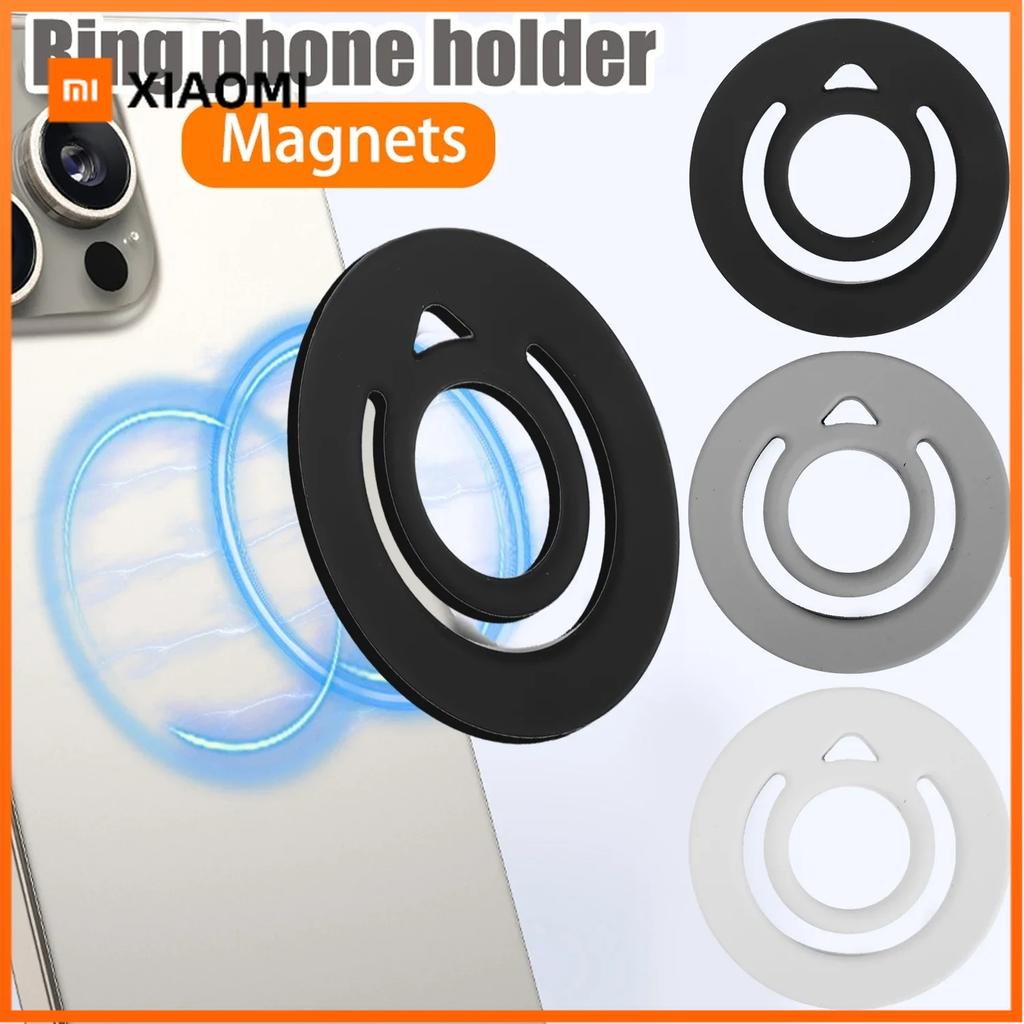 Xiaomi Magnetic Phone Finger Ring Holder for IPhone 16 15 14 Samsung S25 Xiaomi Soft Silicone Phone Grip Stand For MagSafe Universal