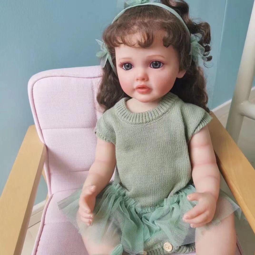 

Кукла-симуляция младенца-возрождения Maddie3D Advanced Painted Cloth Body Simulation Baby Doll зелёный