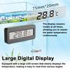 Aquarium Temperature Meter High Precise Fishtank Thermometer with Large LCD Display and Alarm Function