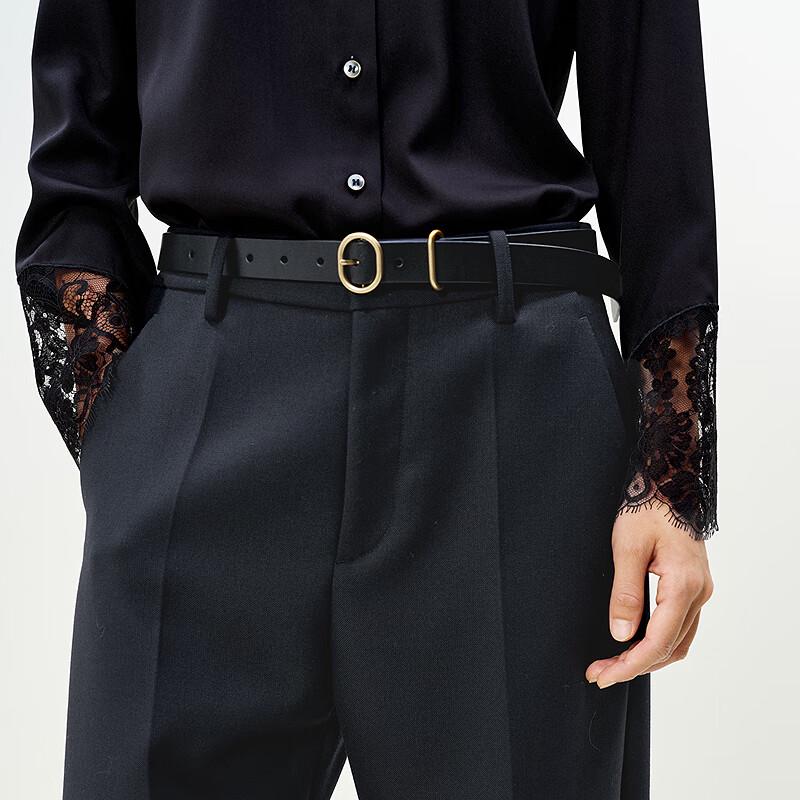 LESS 2025 Spring Casual Straight-Leg Commuter Pants