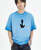BY.L Monster Dracula Pigment Short Sleeve T-Shirt Blue