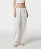 MUSINSA STANDARD WOMAN Women'S Plaid Lace Drawstring Wide Pants [Ivory]