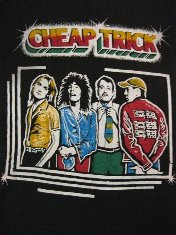 

CHEAP TRICK Vintage 70s Gift For Fan Black All Size Shirt VC562 Unisex T-Shirt M